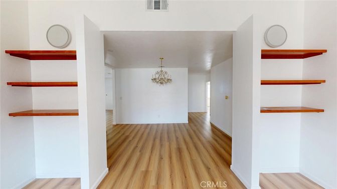 Chandelier, Interior, Wood Texture Flooring