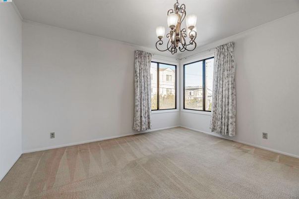 Chandelier, Empty room, Interior