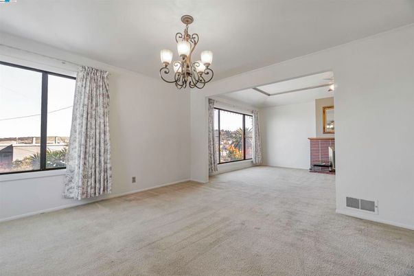 Chandelier, Empty room, Interior