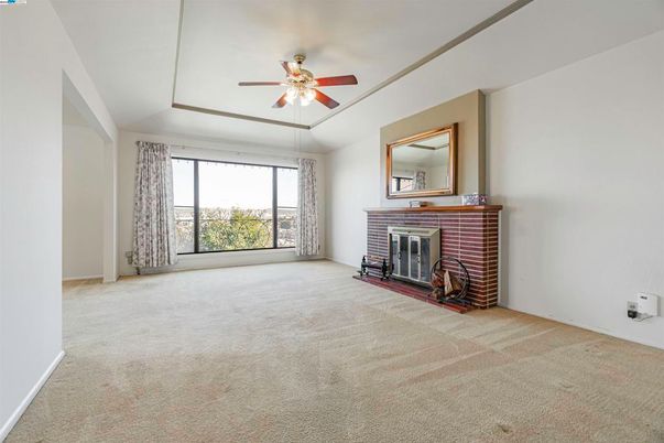 Empty room, Fireplace, Interior