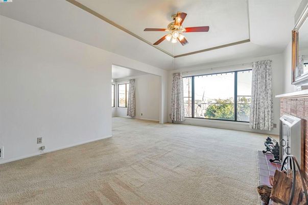 Empty room, Fireplace, Interior