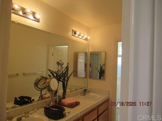 Bathroom, Dual Sink Vanities, Interior, Tile Countertops
