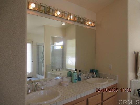 Bathroom, Dual Sink Vanities, Interior, Tile Countertops