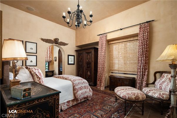 Bedroom, Chandelier, Interior