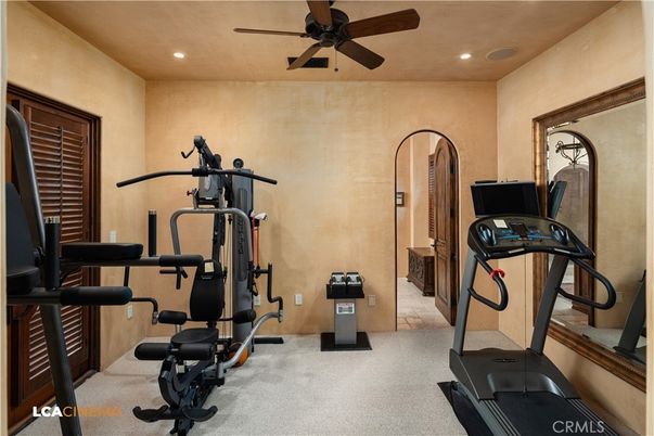 Fitness Equipment, Interior, Recessed Lighting
