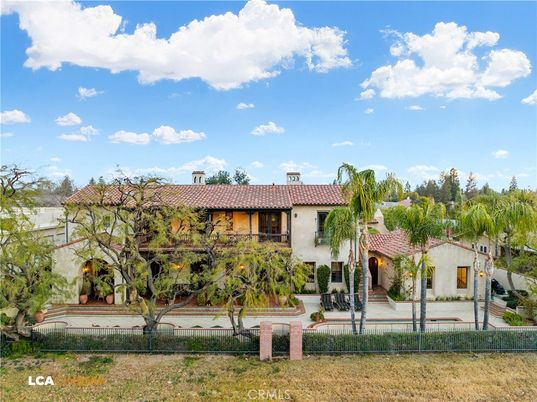 Backyard, Exterior, Facade, Spanish Mediterranean