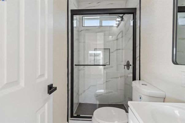 Bathroom, Glass Shower, Interior, Marble Walls