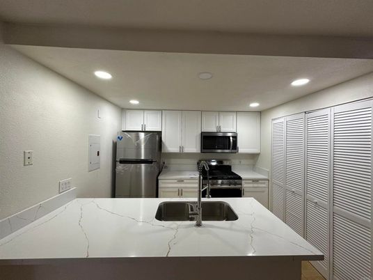 Interior, Kitchen, Recessed Lighting, Stainless Steel Appliances