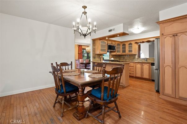 Chandelier, Dining room, Interior, Kitchen, Wood Texture Flooring