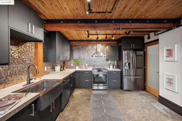 Interior, Kitchen, Stainless Steel Appliances, Wooden Ceilings