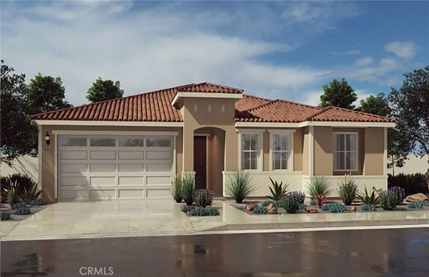 Attached, Exterior, Facade, Mediterranean