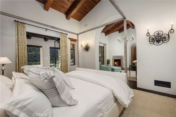Bedroom, Fireplace, Interior, Wooden Beams, Wooden Ceilings