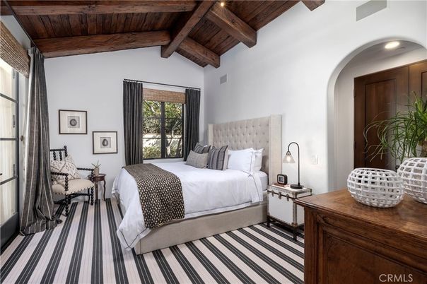 Bedroom, Interior, Recessed Lighting, Wooden Beams, Wooden Ceilings