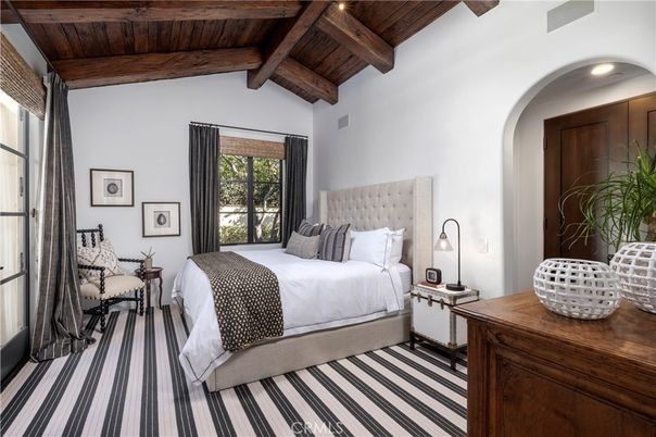 Bedroom, Interior, Recessed Lighting, Wooden Beams, Wooden Ceilings