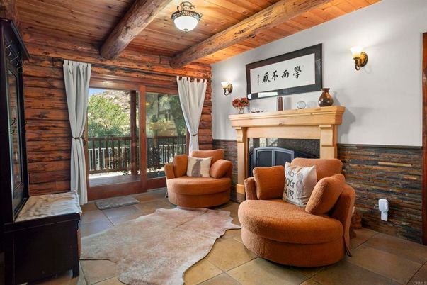 Fireplace, Interior, Living room, Wooden Beams, Wooden Ceilings, Wooden Walls