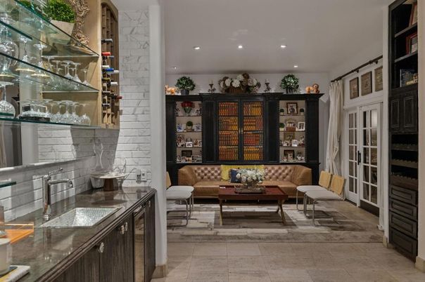 Interior, Recessed Lighting, Stone Walls