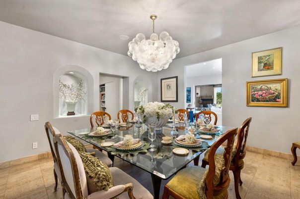 Chandelier, Dining room, Interior, Pendant Lights, Recessed Lighting