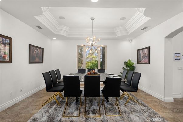 Dining room, Interior, Pendant Lights, Recessed Lighting