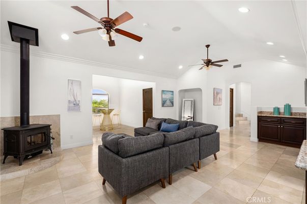 Fireplace, Interior, Living room, Recessed Lighting