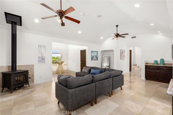 Fireplace, Interior, Living room, Recessed Lighting