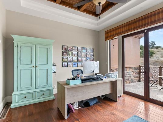 Home Office, Interior, Wood Texture Flooring