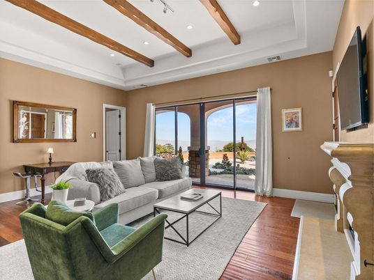 Interior, Living room, Recessed Lighting, Wooden Beams, Wood Texture Flooring