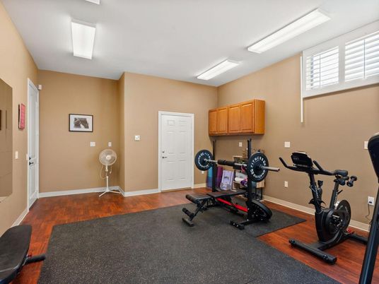 Fitness Equipment, Interior, Wood Texture Flooring