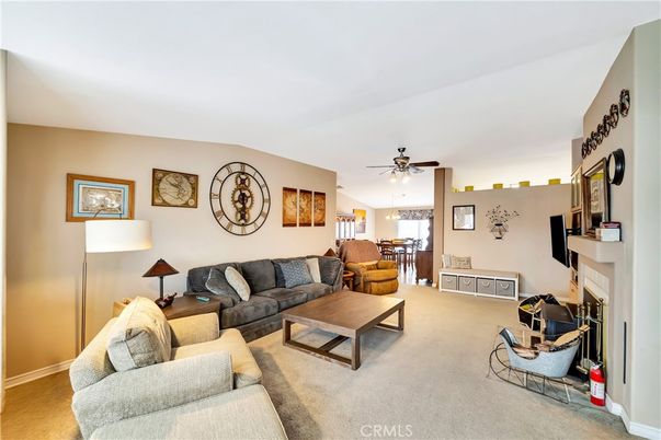 Dining room, Fireplace, Interior, Living room