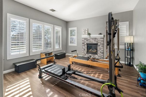 Fireplace, Interior, Wood Texture Flooring