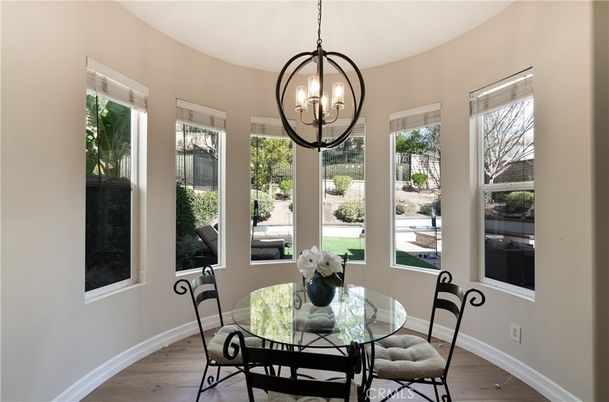 Chandelier, Dining room, Interior, Pendant Lights, Wood Texture Flooring