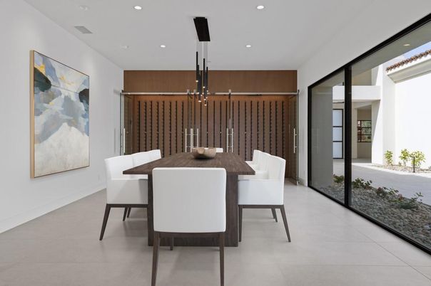 Dining room, Interior, Recessed Lighting