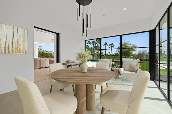 Dining room, Interior, Pendant Lights, Recessed Lighting