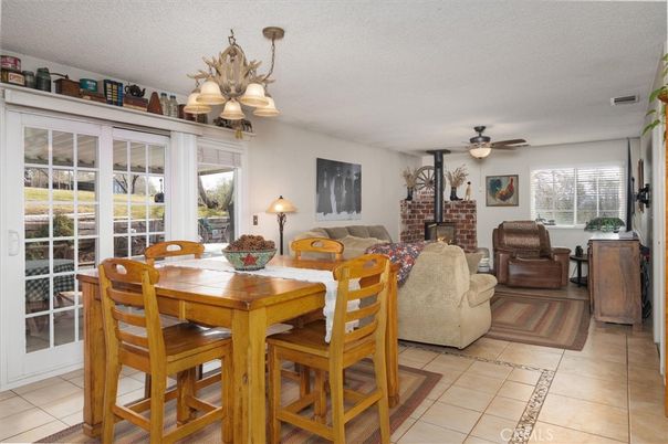 Chandelier, Dining room, Fireplace, Interior, Living room