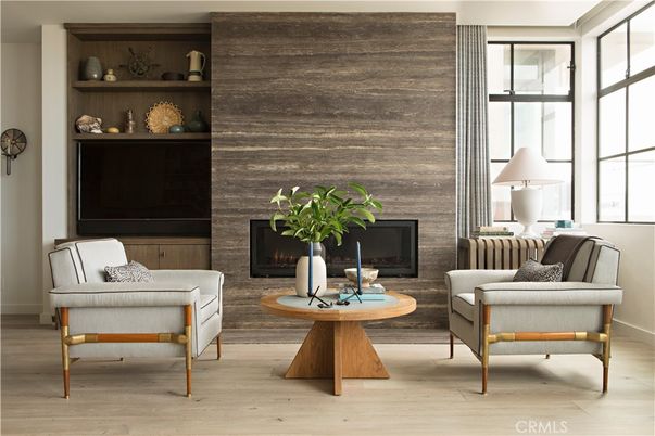 Fireplace, Interior, Living room, Stone Walls, Wood Texture Flooring