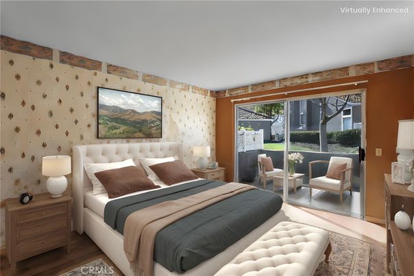 Bedroom, Interior, Wood Texture Flooring