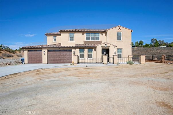 Attached, Backyard, Exterior, Facade, Mediterranean
