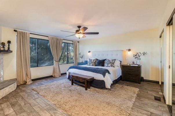 Bedroom, Interior, Wood Texture Flooring