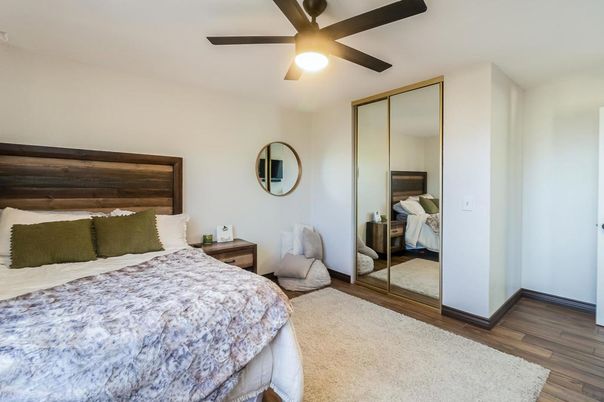 Bedroom, Interior, Wood Texture Flooring