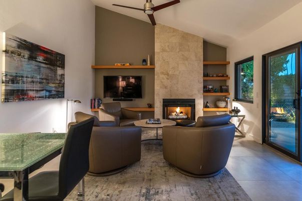 Fireplace, Interior, Living room, Stone Walls