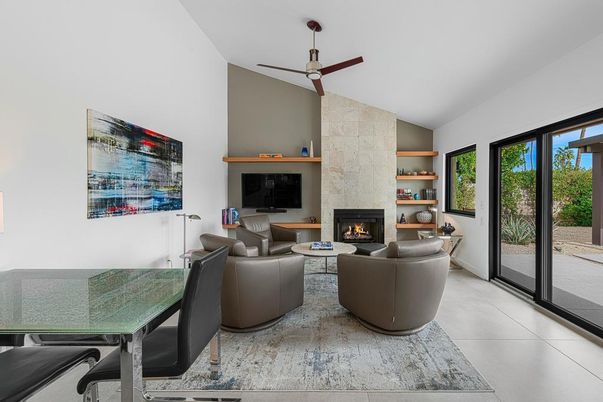 Dining room, Fireplace, Interior, Living room