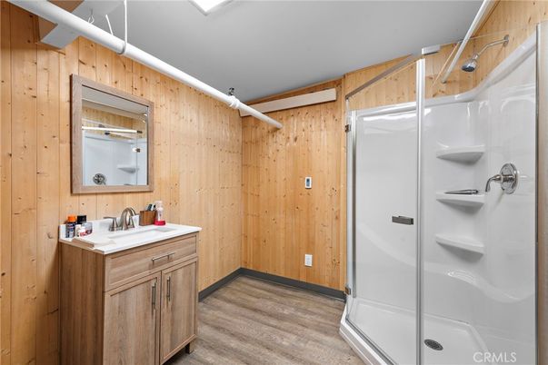 Bathroom, Interior, Wood Texture Flooring, Wooden Walls