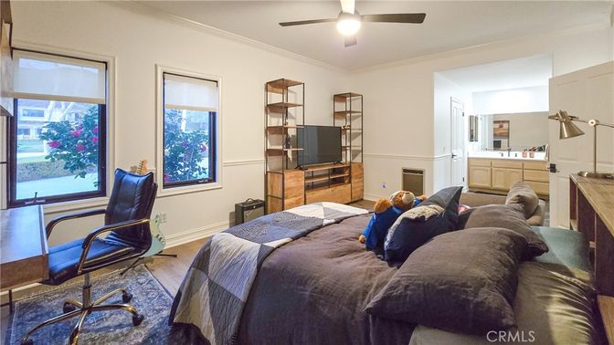 Bedroom, Home Office, Interior, Wood Texture Flooring