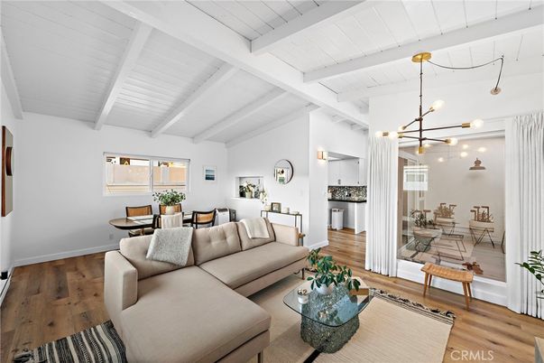 Dining room, Interior, Living room, Pendant Lights, Wood Texture Flooring