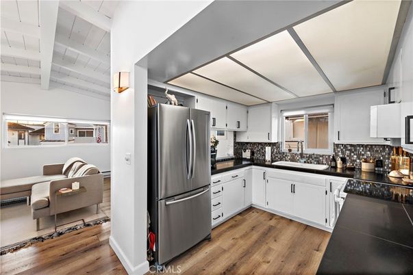 Interior, Kitchen, Wood Texture Flooring