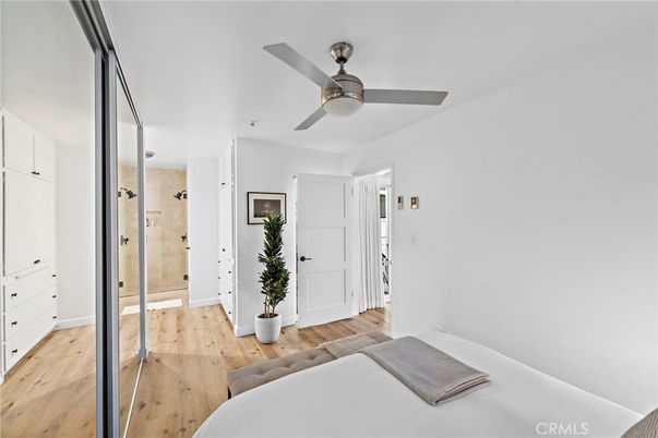 Bathroom, Bedroom, Glass Shower, Interior, Wood Texture Flooring