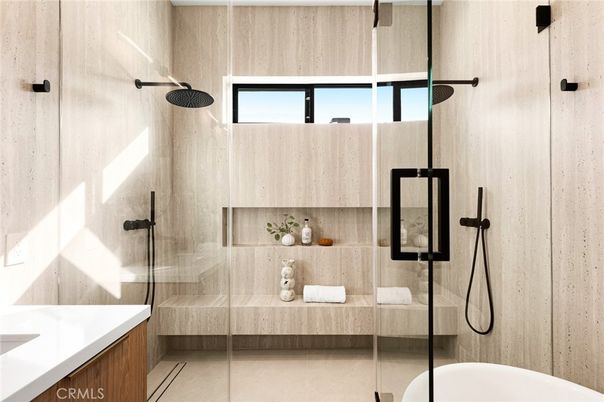 Bathroom, Glass Shower, Interior