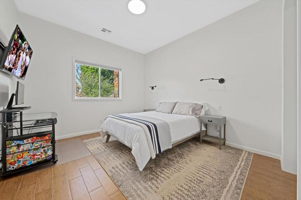 Bedroom, Interior, Wood Texture Flooring