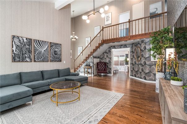 Chandelier, Interior, Living room, Pendant Lights, Wood Texture Flooring