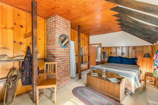Bedroom, Interior, Stone Walls, Wooden Ceilings, Wooden Walls
