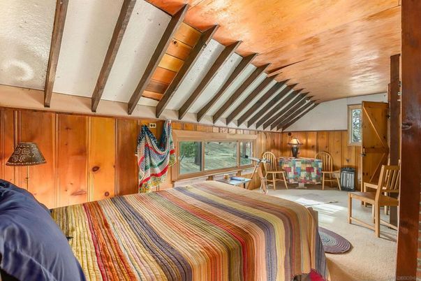 Bedroom, Interior, Wooden Beams, Wooden Walls
